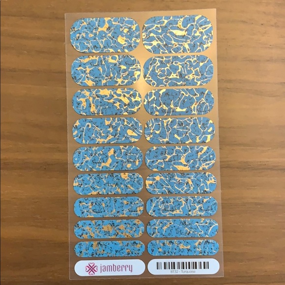 Jamberry Other - NWT Jamberry Turquoise Nail Wraps